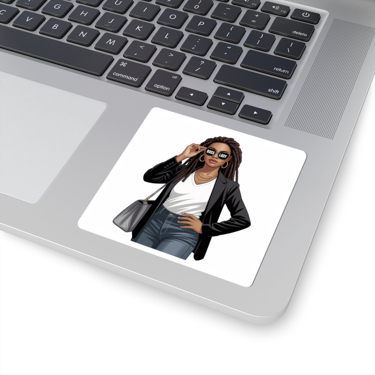 Boss Lady Kiss-Cut Stickers – Empowering Décor for Laptops, Notebooks, and Gifts