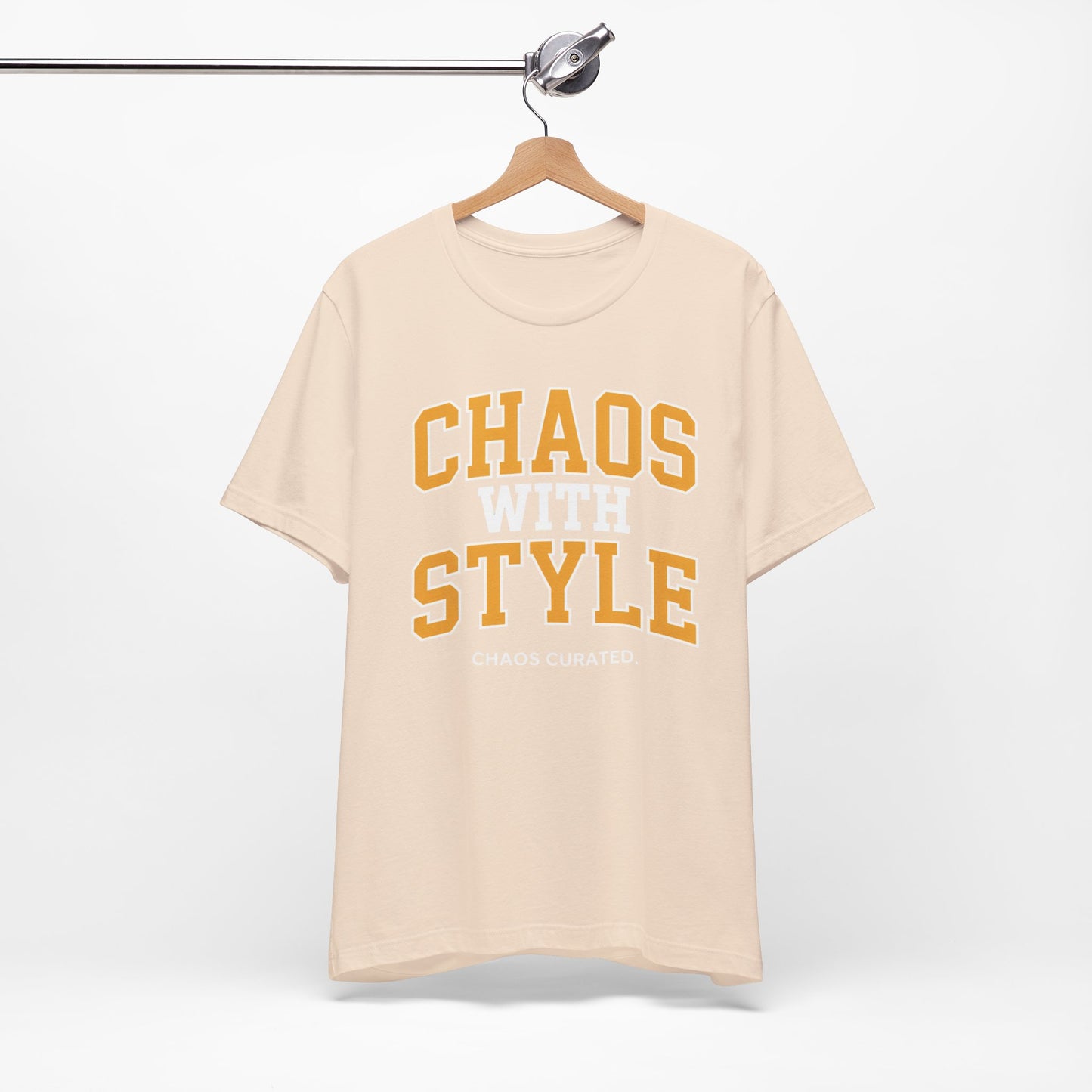 Chaos with Style T-Shirt, Unisex Jersey Tee, Trendy Graphic Tee, Casual Wear, Gift for Her, Gift for Him, Everyday Outfit