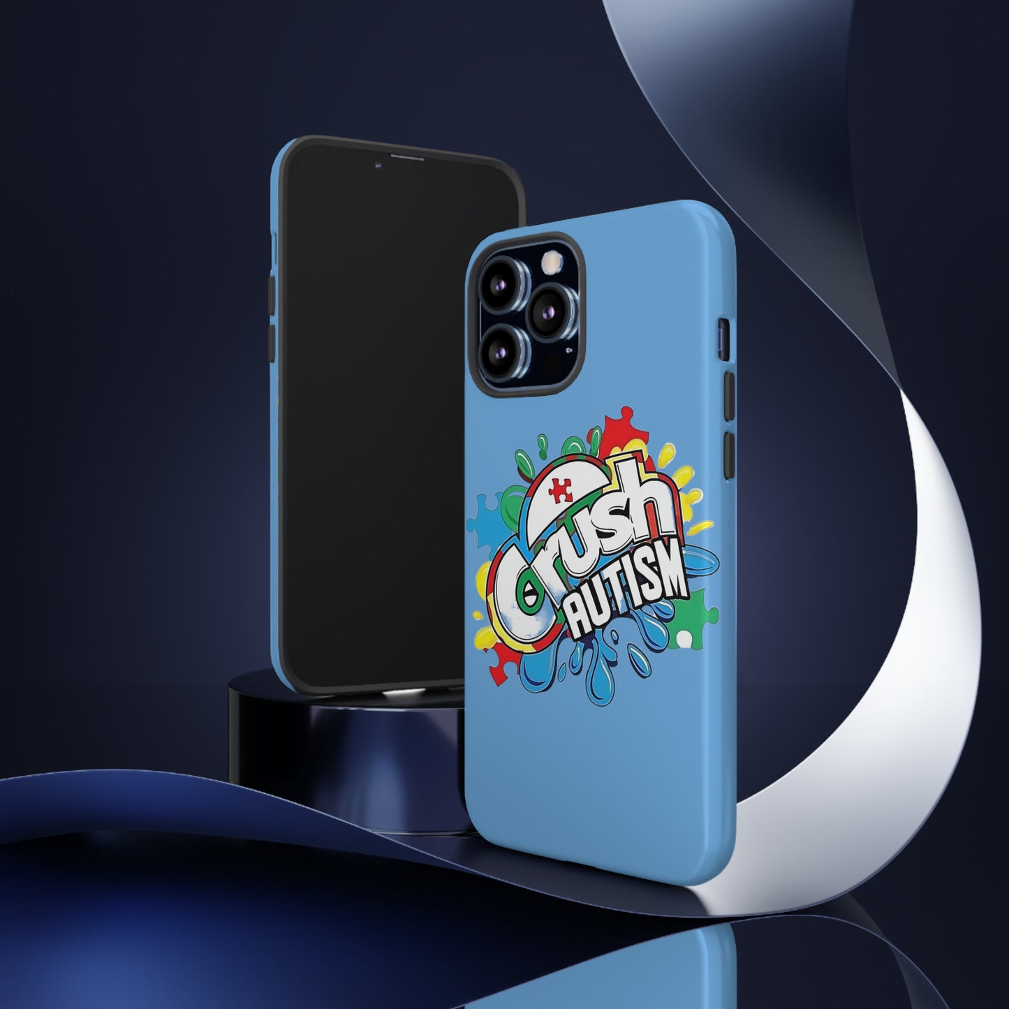 Crush Autism Tough Phone Cases