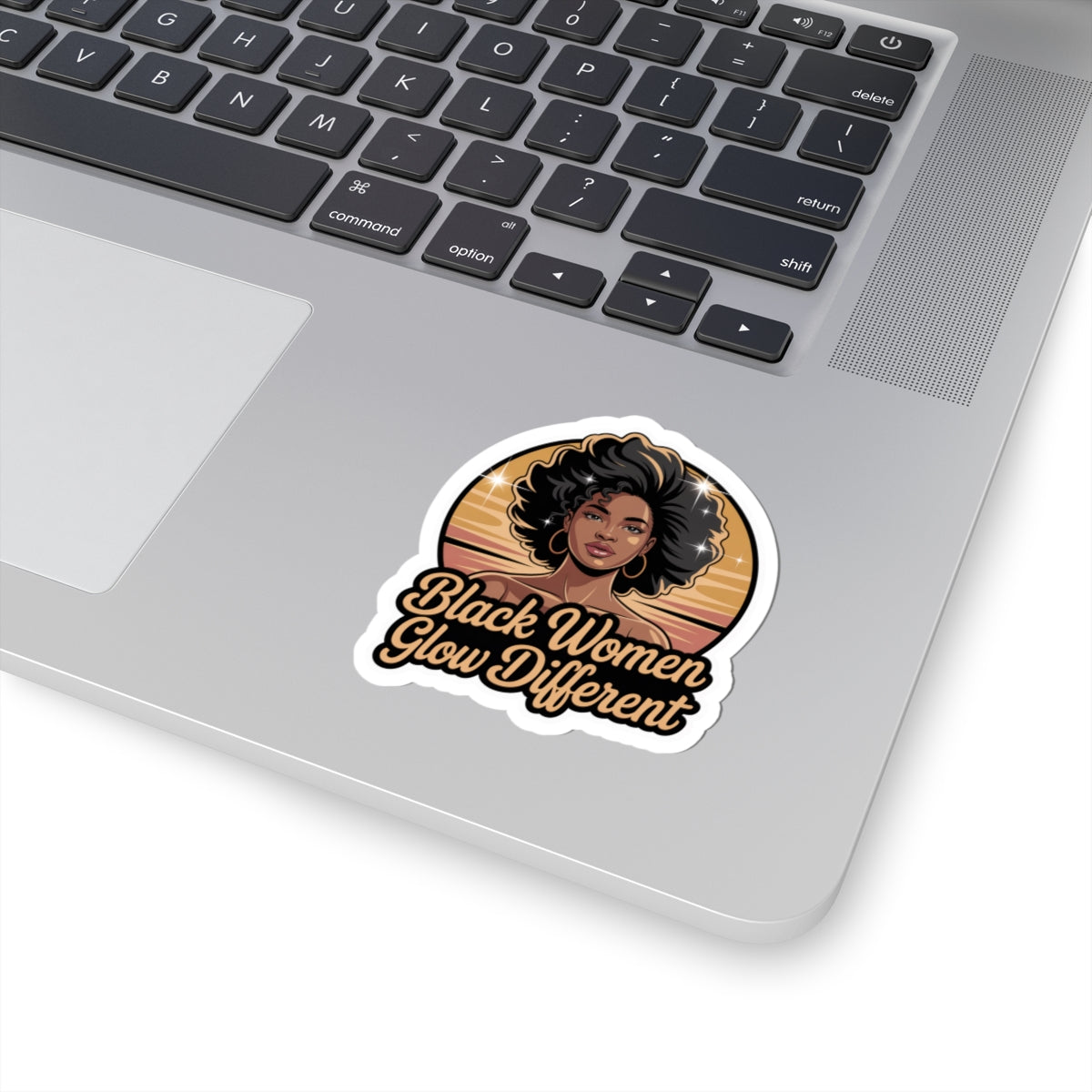 Empowering Kiss-Cut Stickers - Celebrate Black Beauty, Inspirational Decor, Laptop Stickers, Gift for Her