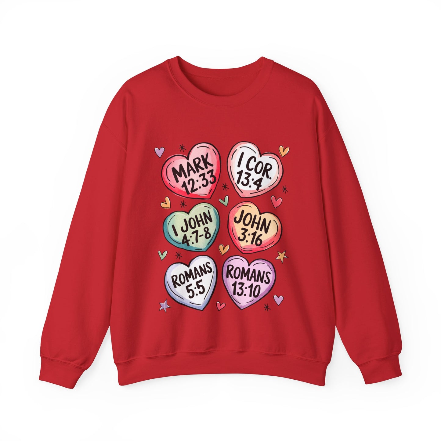 Christian Valentine's Hearts Sweatshirt