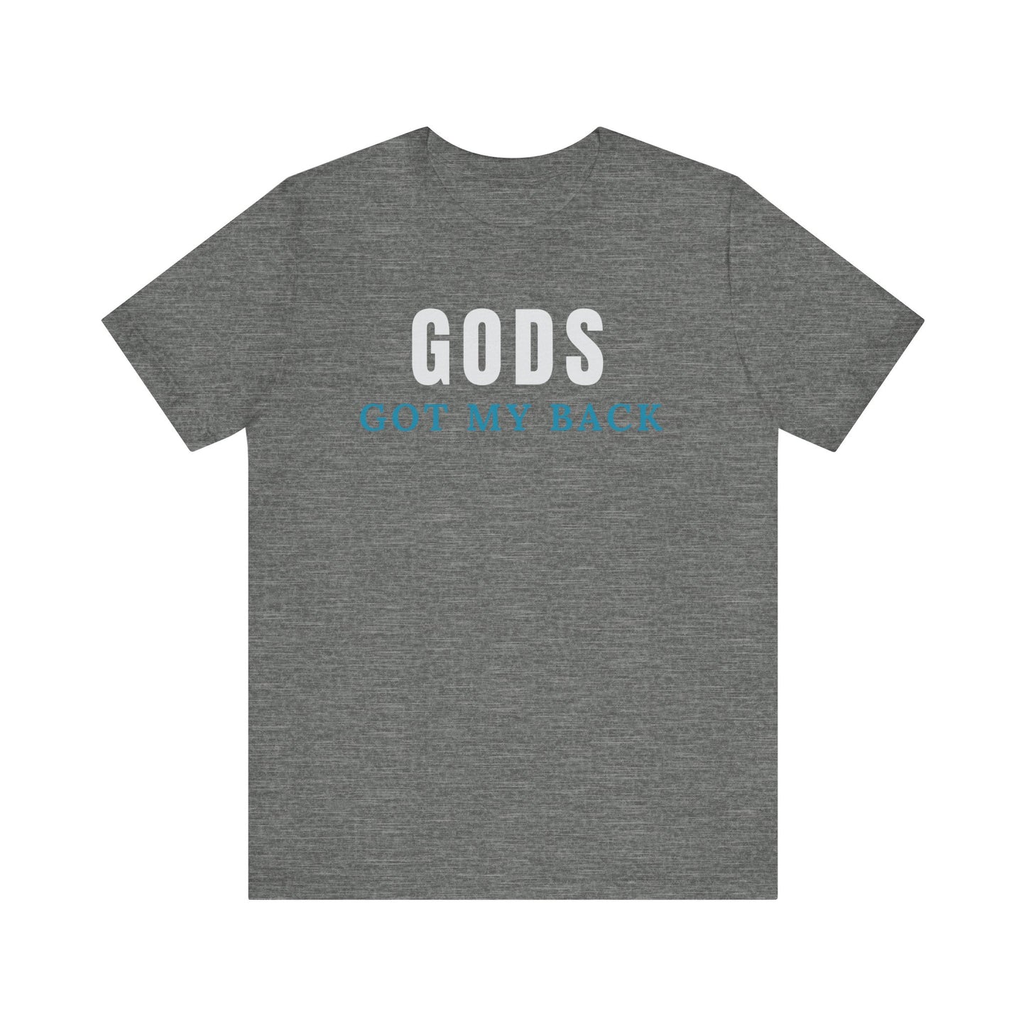 Embrace Divine Support - 'GODS GOT MY BACK' Unisex Short Sleeve Shirt
