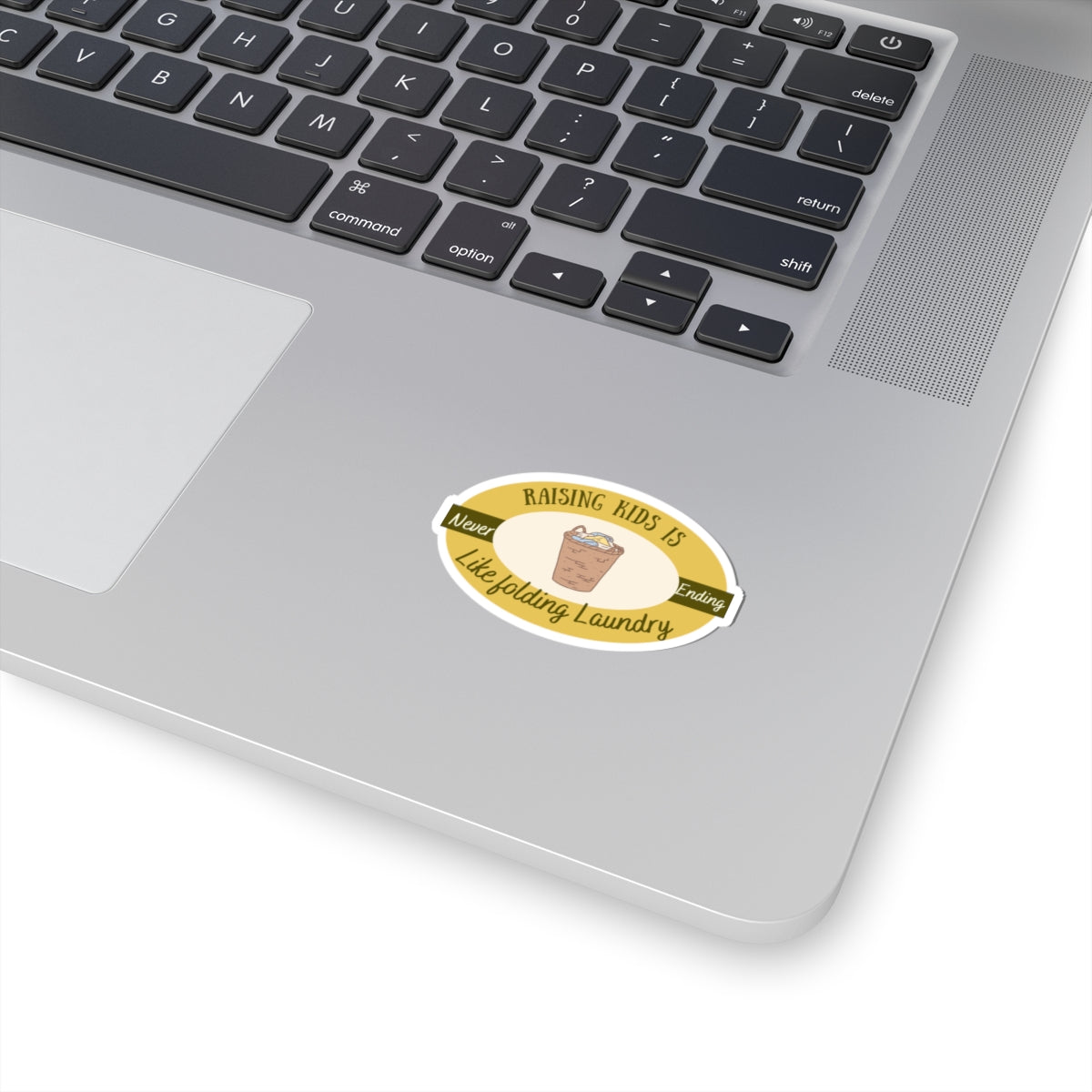 Raising Kids Kiss-Cut Stickers - Funny Parenting Decal for Moms