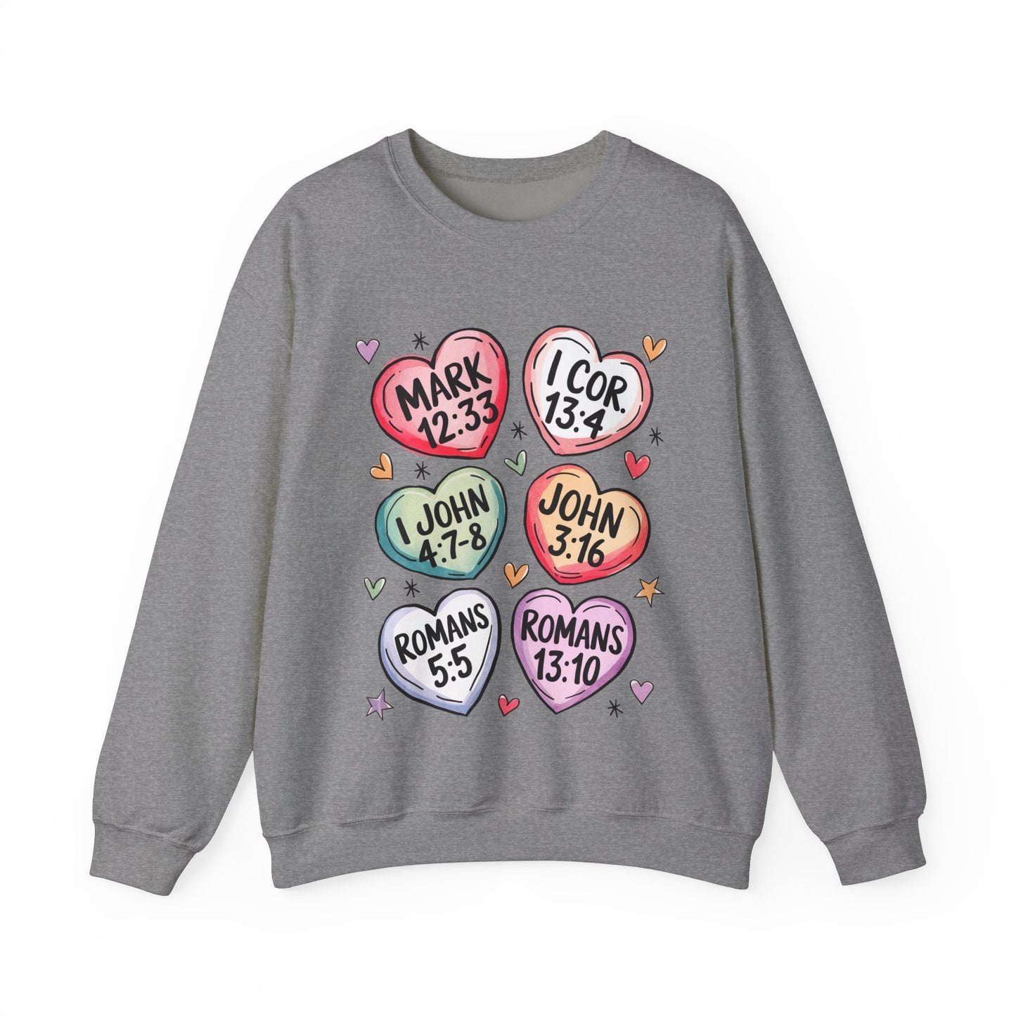 Christian Valentine's Hearts Sweatshirt