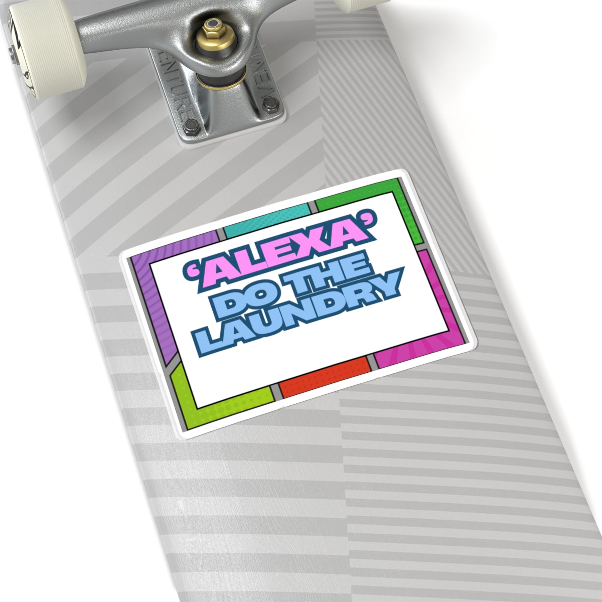 Fun 'Alexa' Do The Laundry Kiss-Cut Stickers - Perfect for Laptops & Home Decor