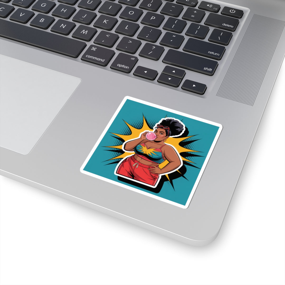 Bold Pop Art Kiss-Cut Stickers, Fun Stickers for Laptops, Water Bottles, Customizable Party Favors, Trendy Gifts for Her