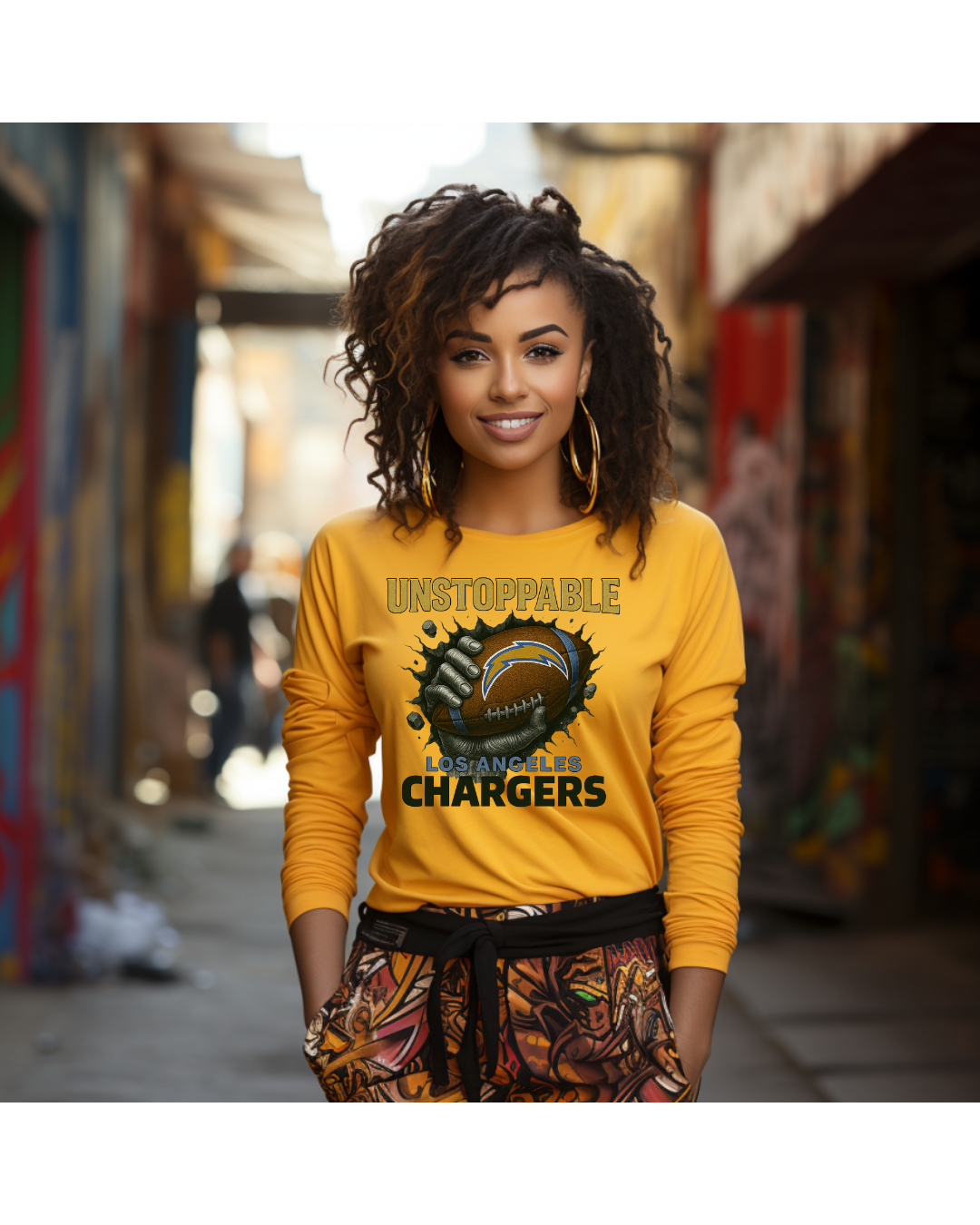 Los Angeles Chargers – “Shock the System.” (PNG)