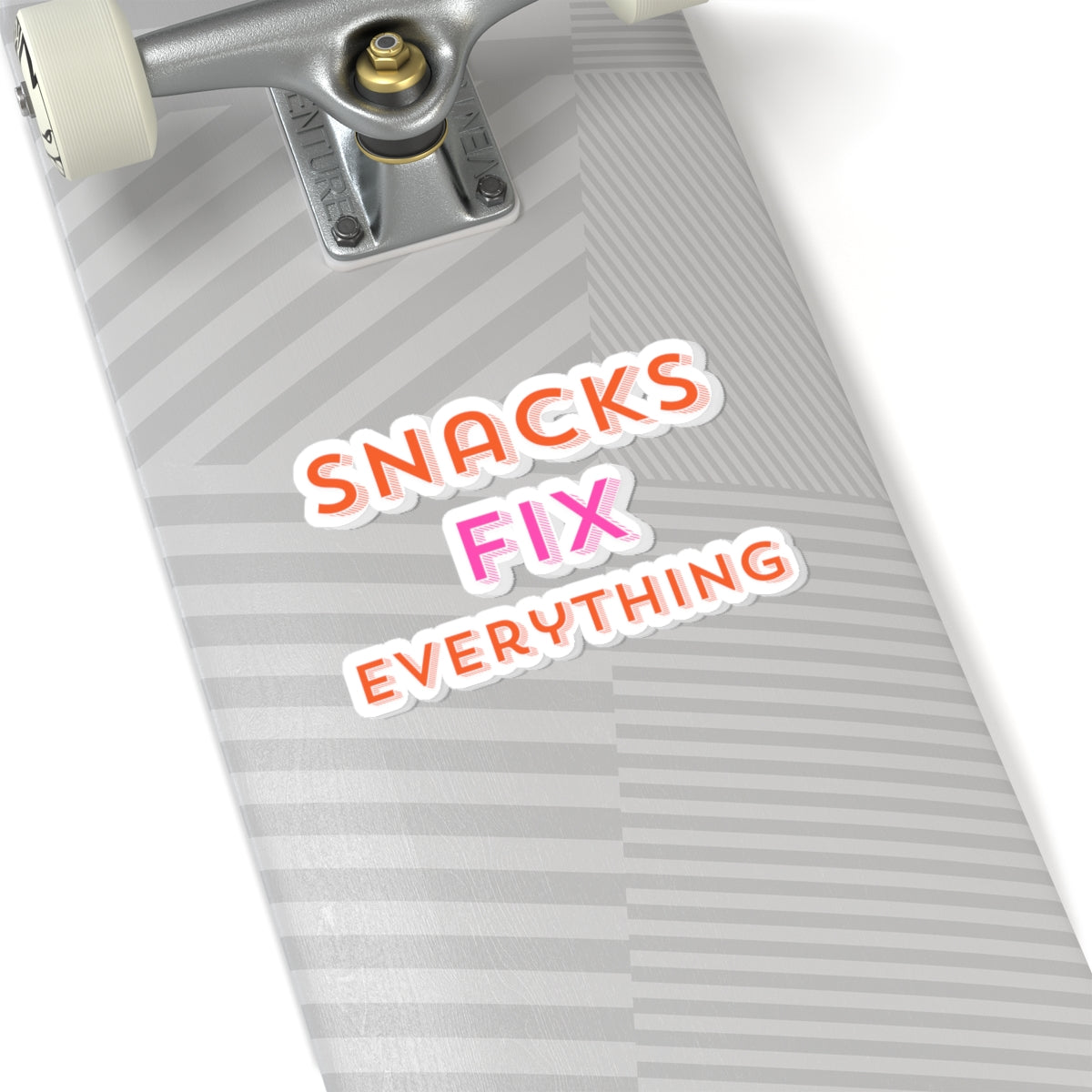 Snacks Fix Everything Kiss-Cut Stickers - Fun Vinyl Decals for Snacks Lovers