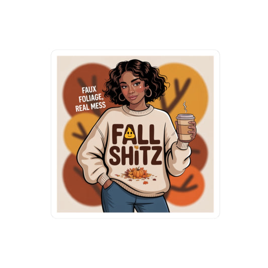 Autumn Vibe Kiss-Cut Stickers, Fall Decor, Laptop Stickers, Seasonal Gifts, Creative Planner Accessories