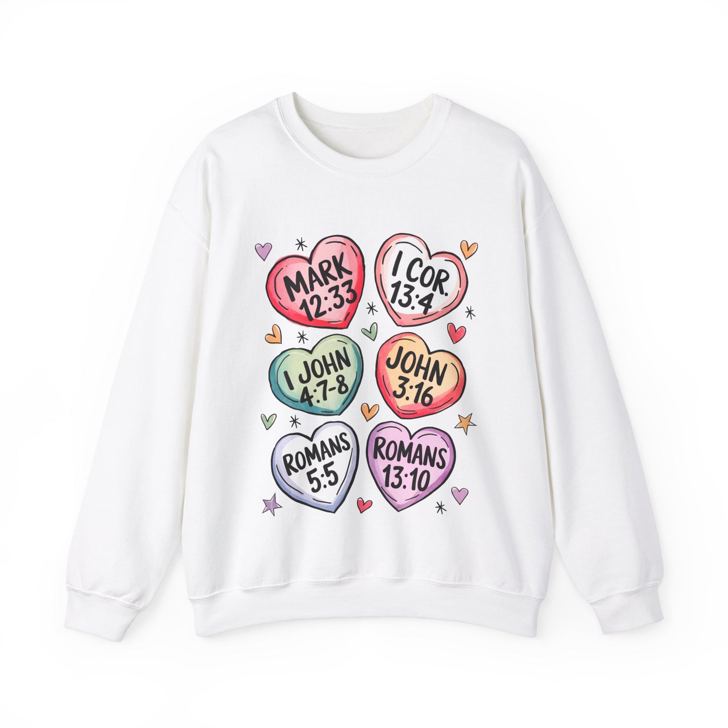 Christian Valentine's Hearts Sweatshirt