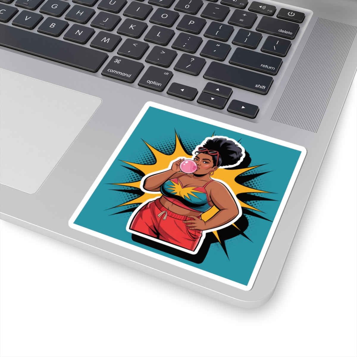 Bold Pop Art Kiss-Cut Stickers, Fun Stickers for Laptops, Water Bottles, Customizable Party Favors, Trendy Gifts for Her