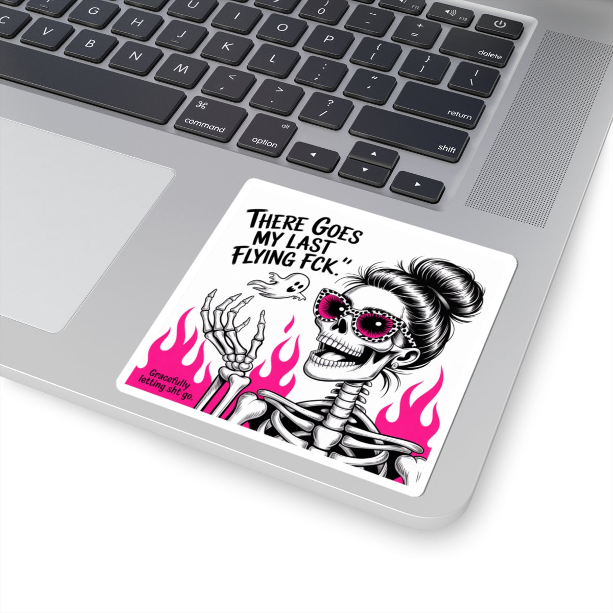 Sassy Skeleton Kiss-Cut Stickers | Fun Laptop Decor, Halloween Gifts, Quirky Party Supplies, Unique Art Stickers