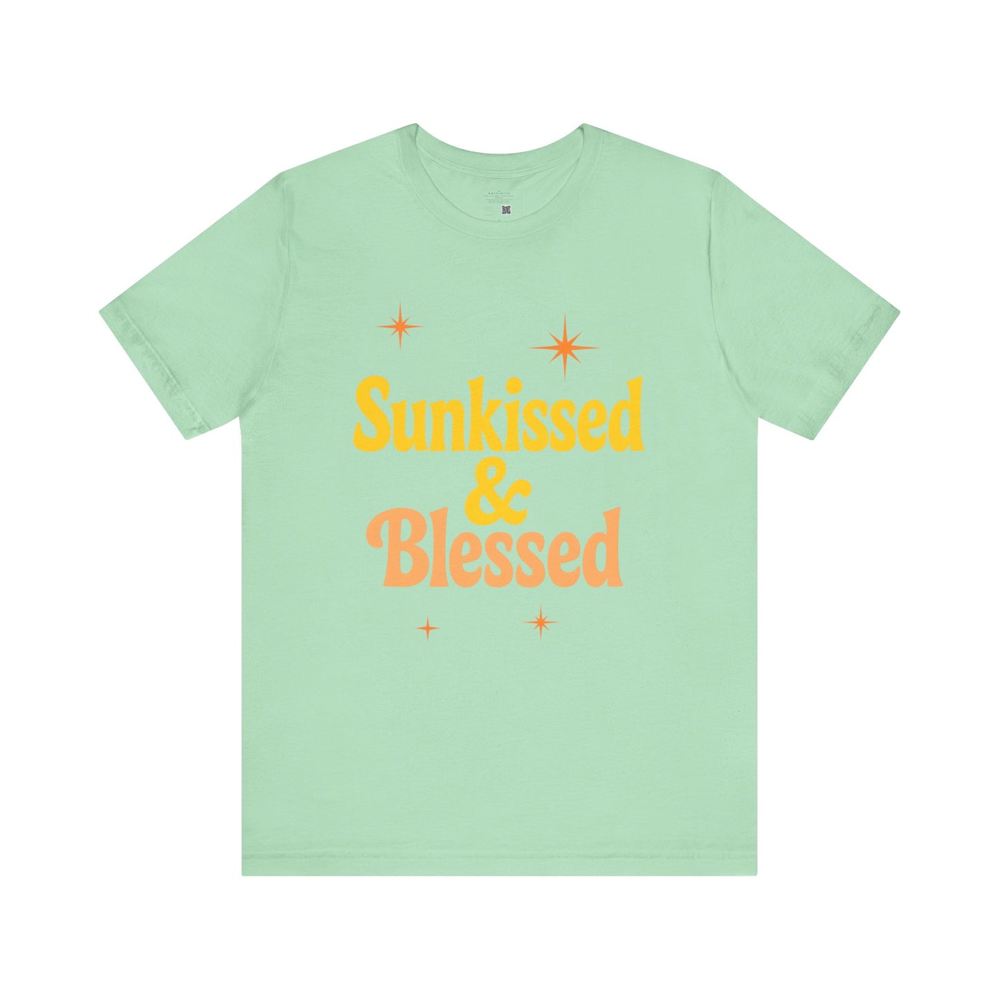 Sunkissed & Blessed Short Sleeve Tee, Fun Summer Shirt, Gift for Beach Lovers, Vacation Tee, Casual Outfit