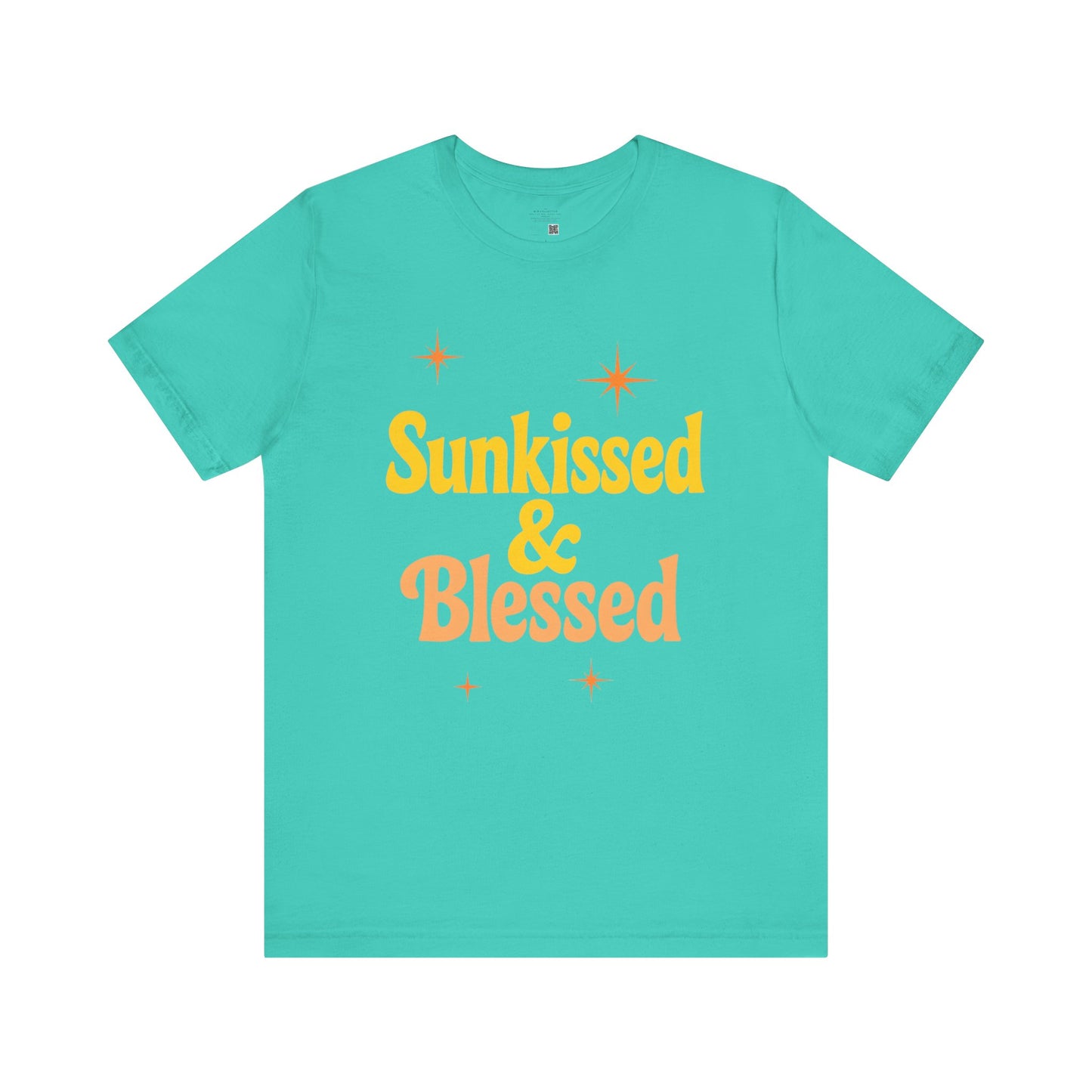 Sunkissed & Blessed Short Sleeve Tee, Fun Summer Shirt, Gift for Beach Lovers, Vacation Tee, Casual Outfit