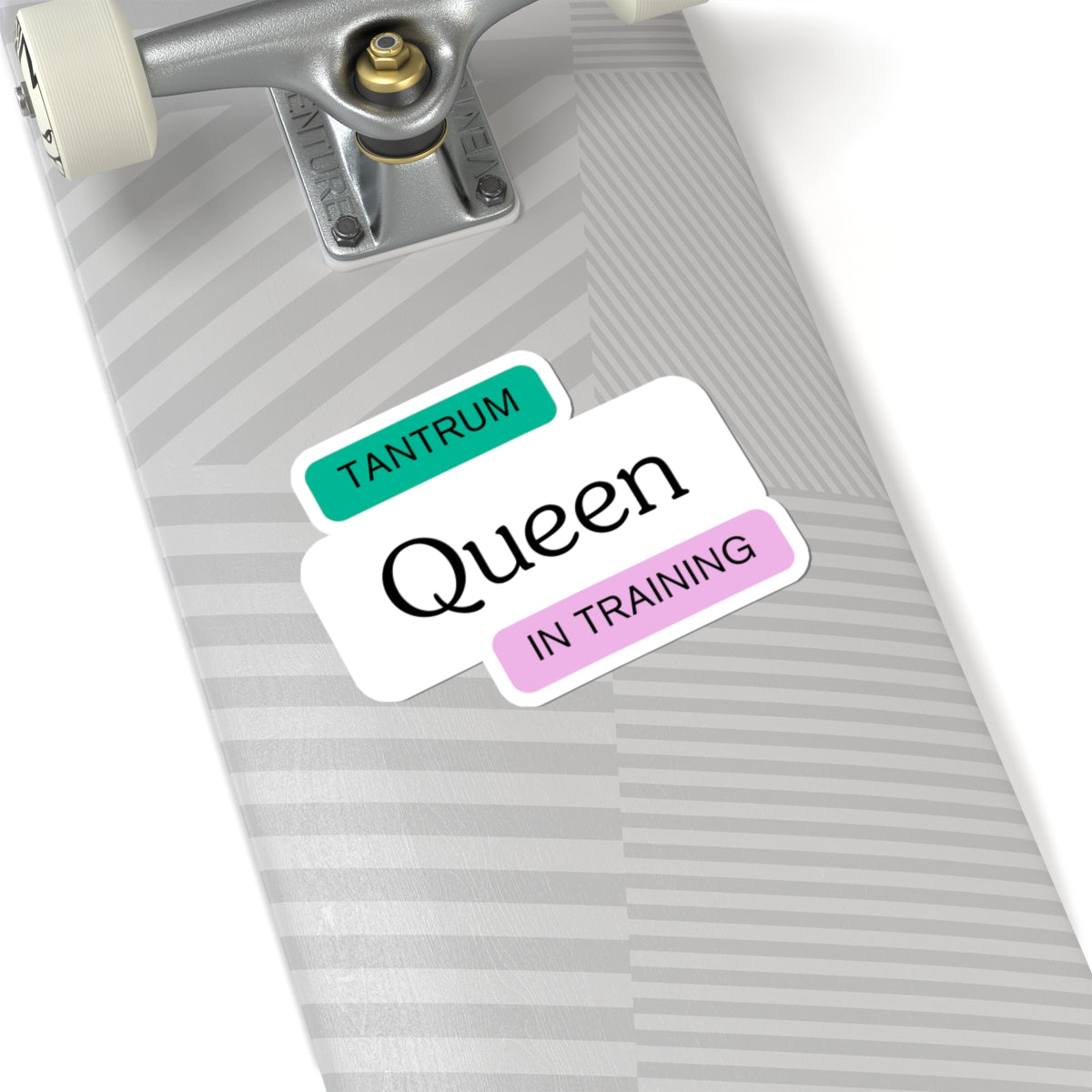 Humorous Kiss-Cut Stickers - "Queen in Training" - Fun Laptop Decal for Gift Giving