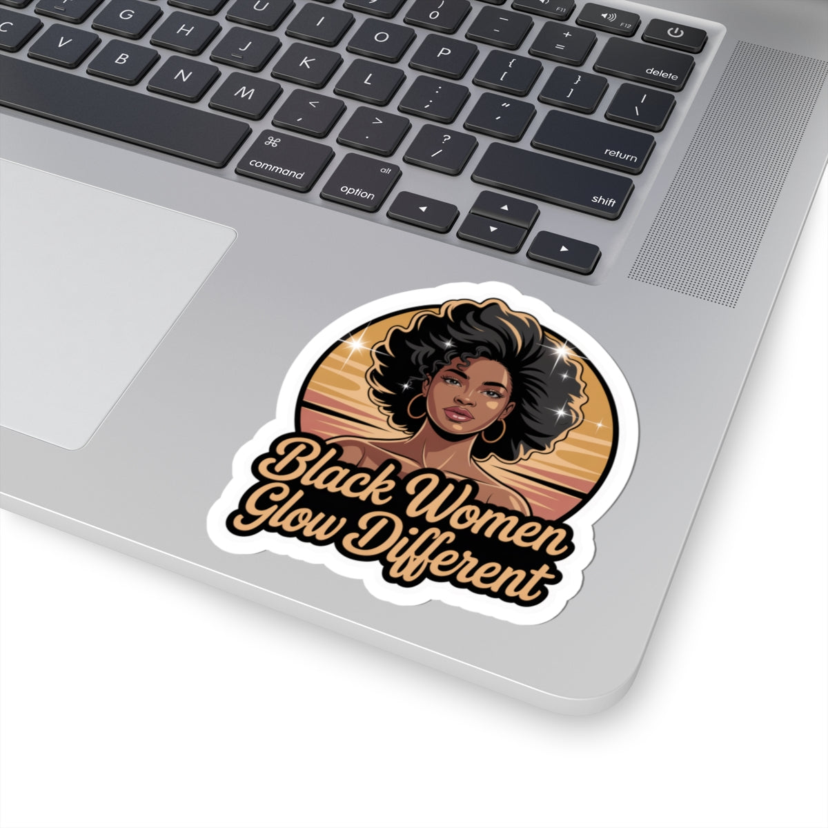 Empowering Kiss-Cut Stickers - Celebrate Black Beauty, Inspirational Decor, Laptop Stickers, Gift for Her