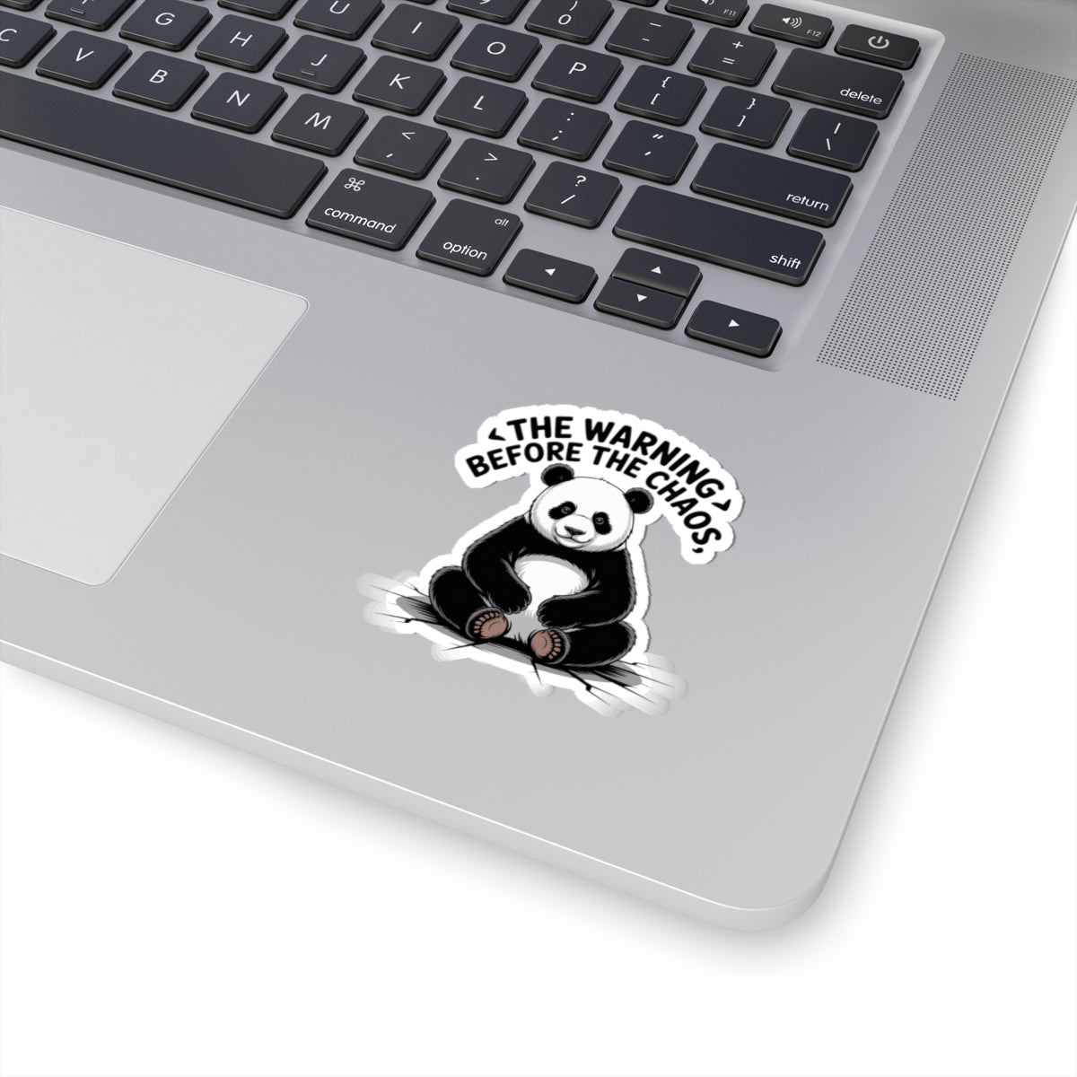 Panda Warning Kiss-Cut Stickers | Fun Stickers for Laptops, Journals, Gifts, Decor, Cool Designs
