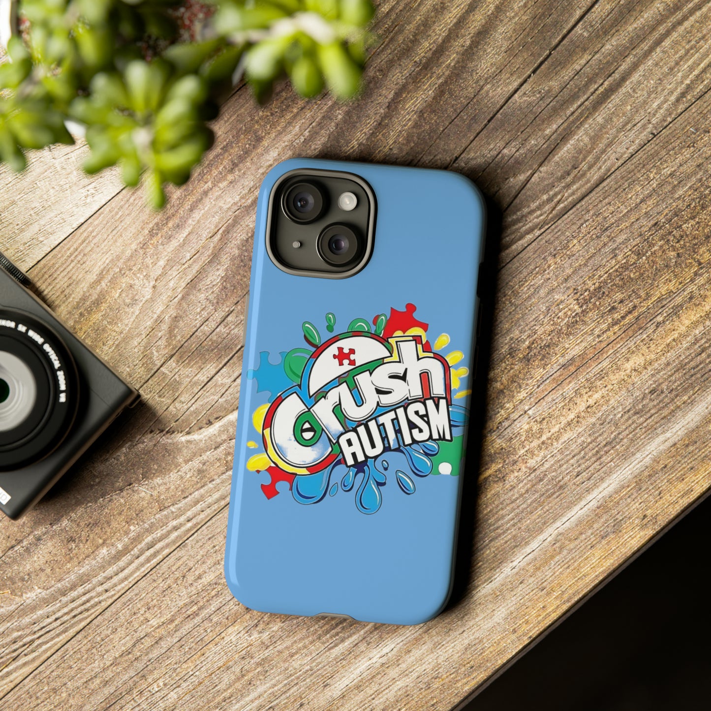 Crush Autism Tough Phone Cases