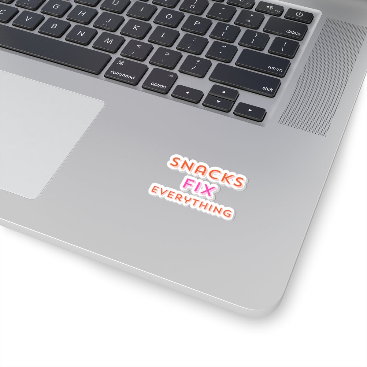 Snacks Fix Everything Kiss-Cut Stickers - Fun Vinyl Decals for Snacks Lovers