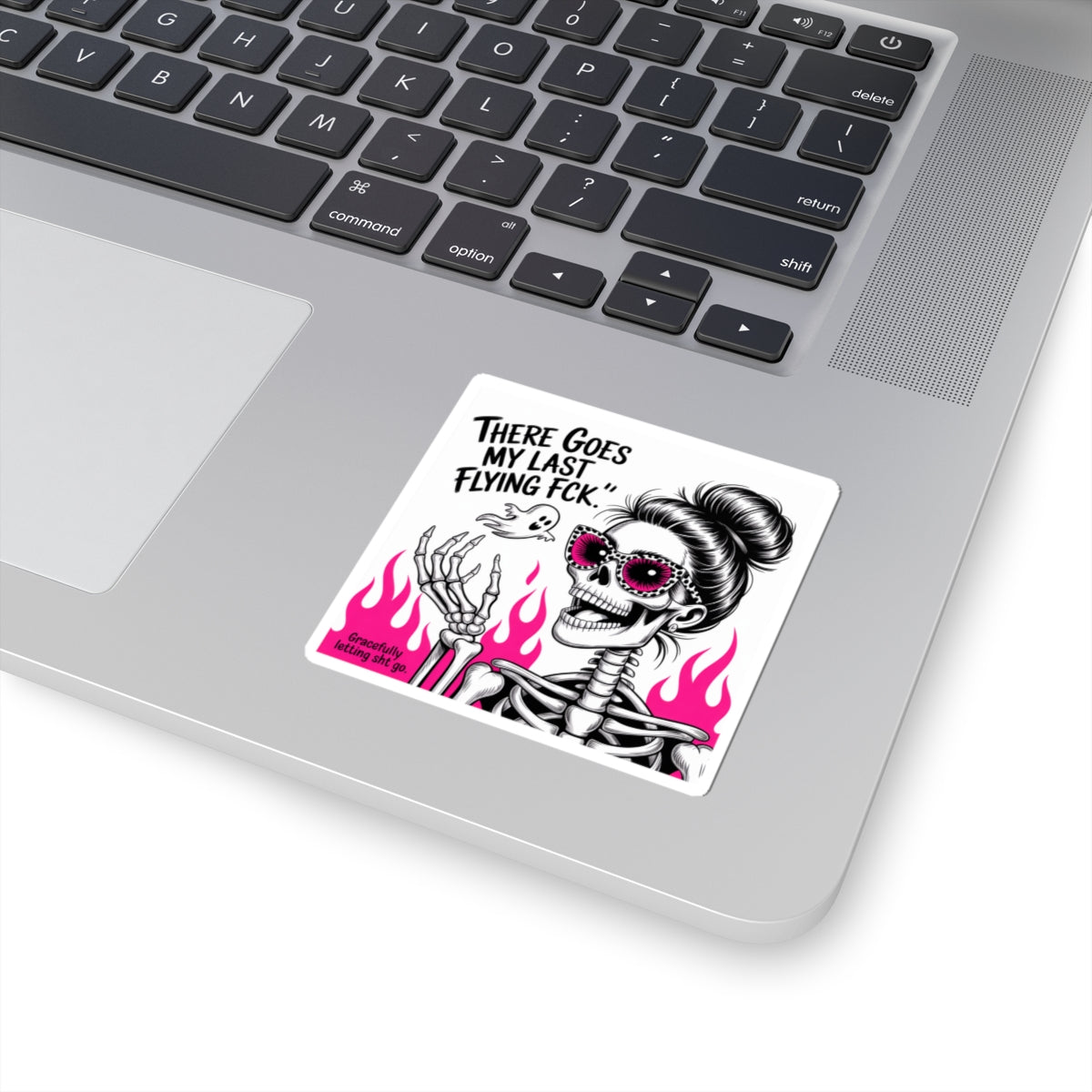 Sassy Skeleton Kiss-Cut Stickers | Fun Laptop Decor, Halloween Gifts, Quirky Party Supplies, Unique Art Stickers