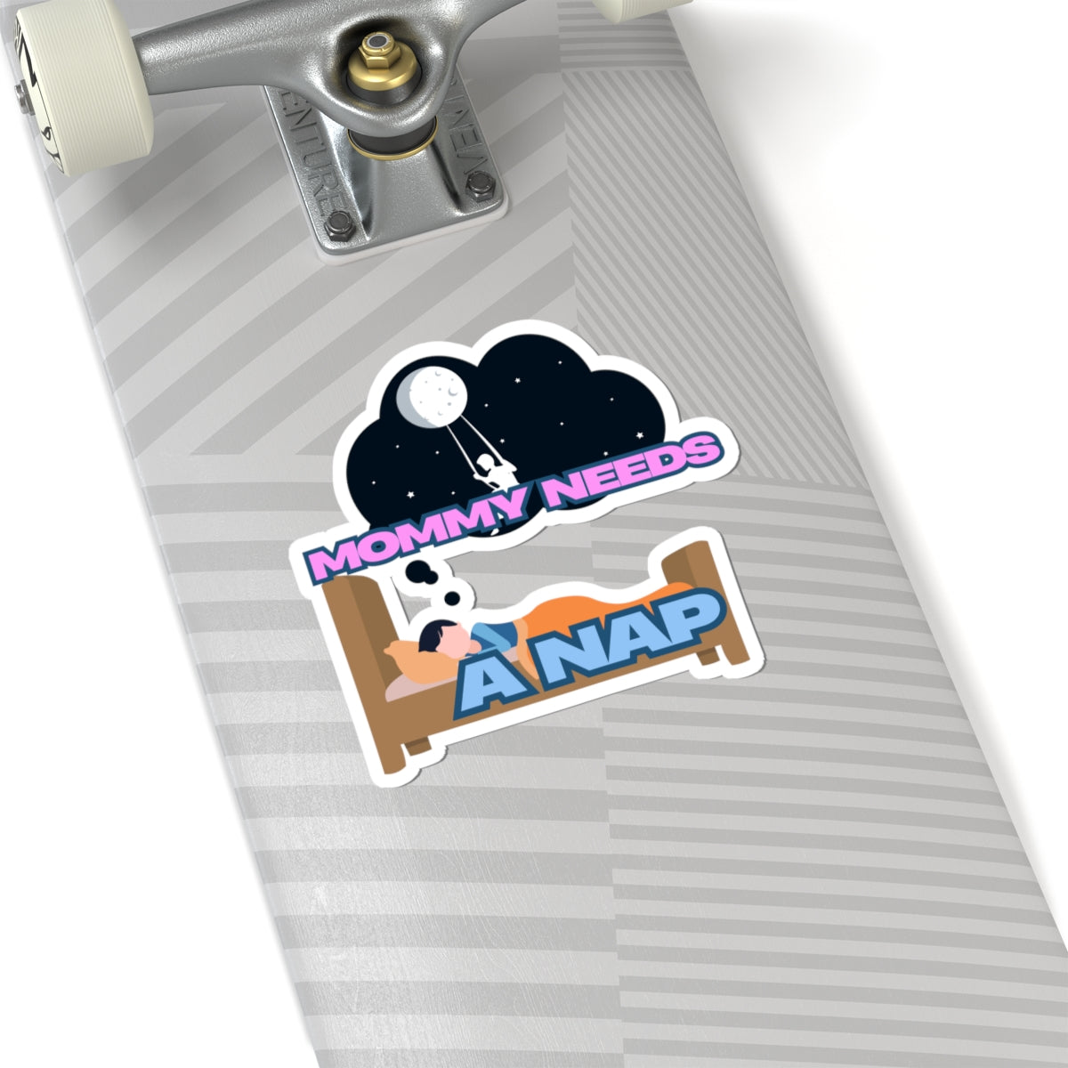 Mommy Needs A Nap Kiss-Cut Stickers - Cute Family Humor for Busy Moms