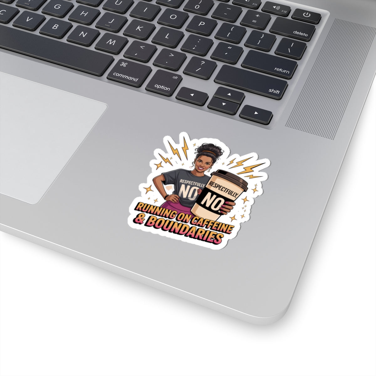 Empowered Coffee Lover Kiss-Cut Stickers, Fun Planner Decor, Laptop Stickers, Gift for Friends, Sassy Quotes