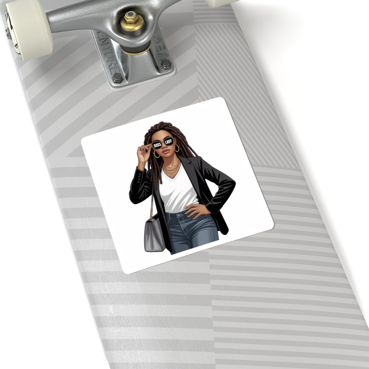 Boss Lady Kiss-Cut Stickers – Empowering Décor for Laptops, Notebooks, and Gifts