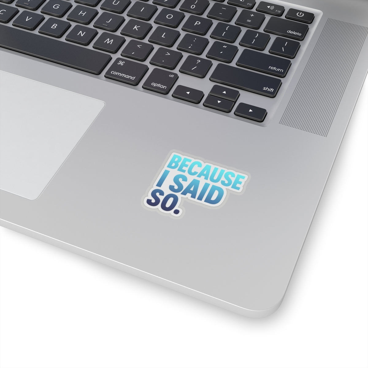 Funny Mom Quote Because I Said So Kiss-Cut Stickers - Perfect for Laptops, Notebooks, and Gifts!