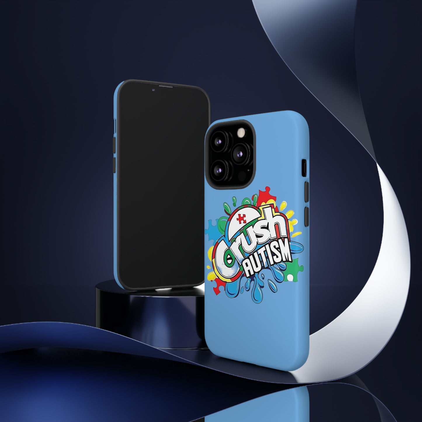 Crush Autism Tough Phone Cases
