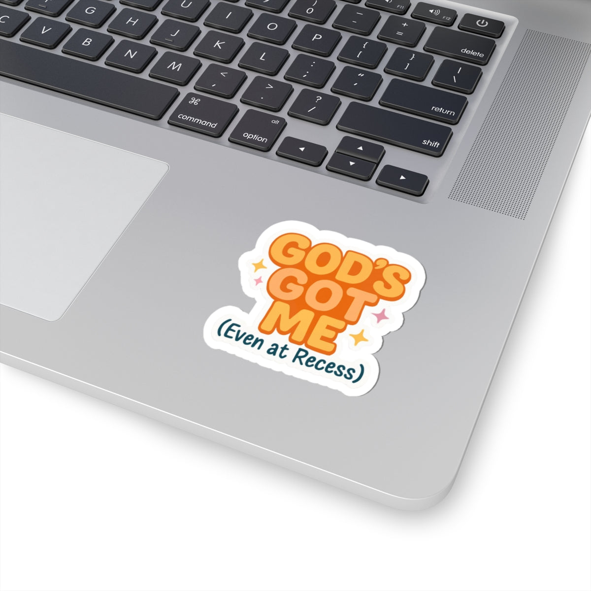 Inspirational Kiss-Cut Stickers - God's Got Me (Even at Recess) for Faith, Encouragement, Gifts, School Supplies, Home Decor