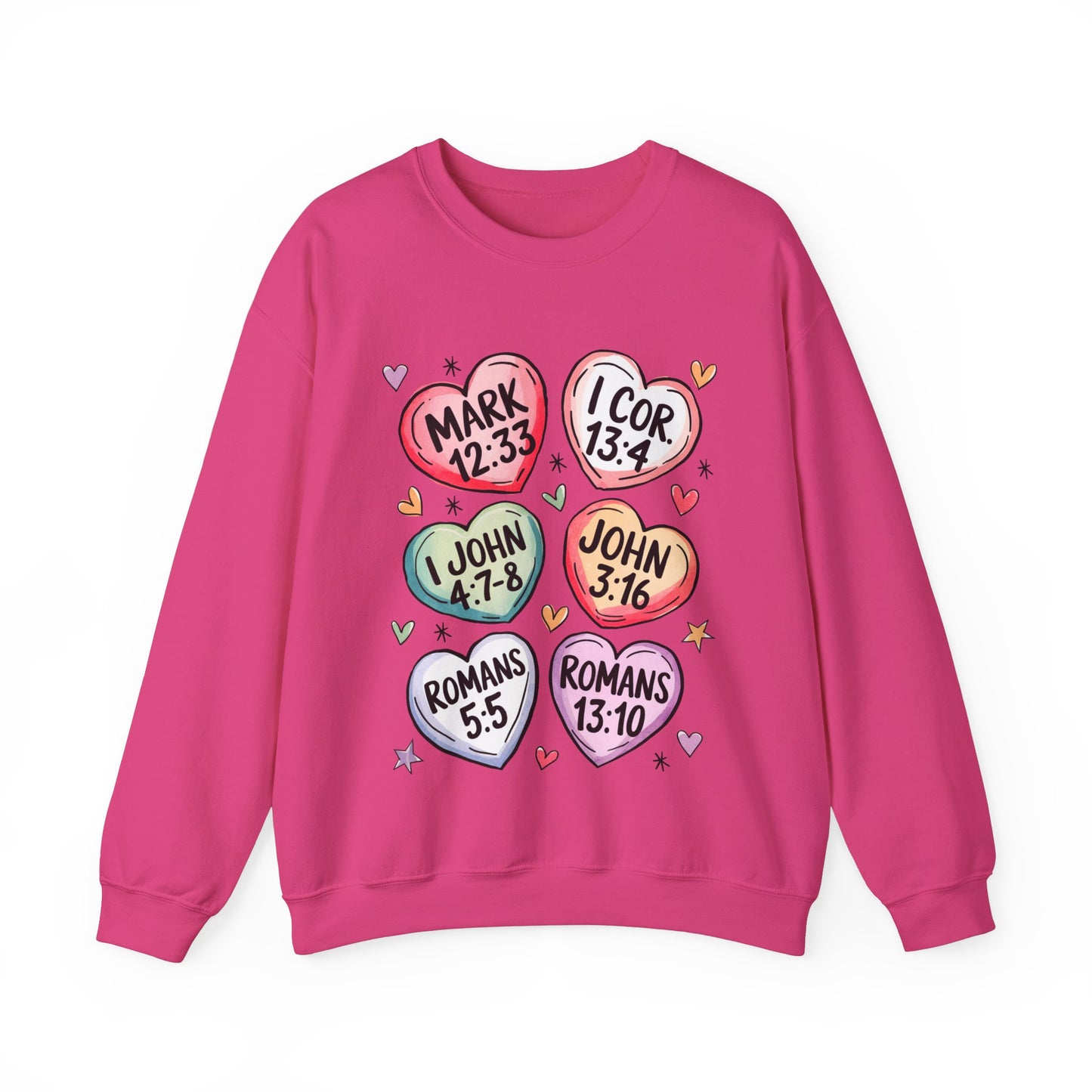 Christian Valentine's Hearts Sweatshirt