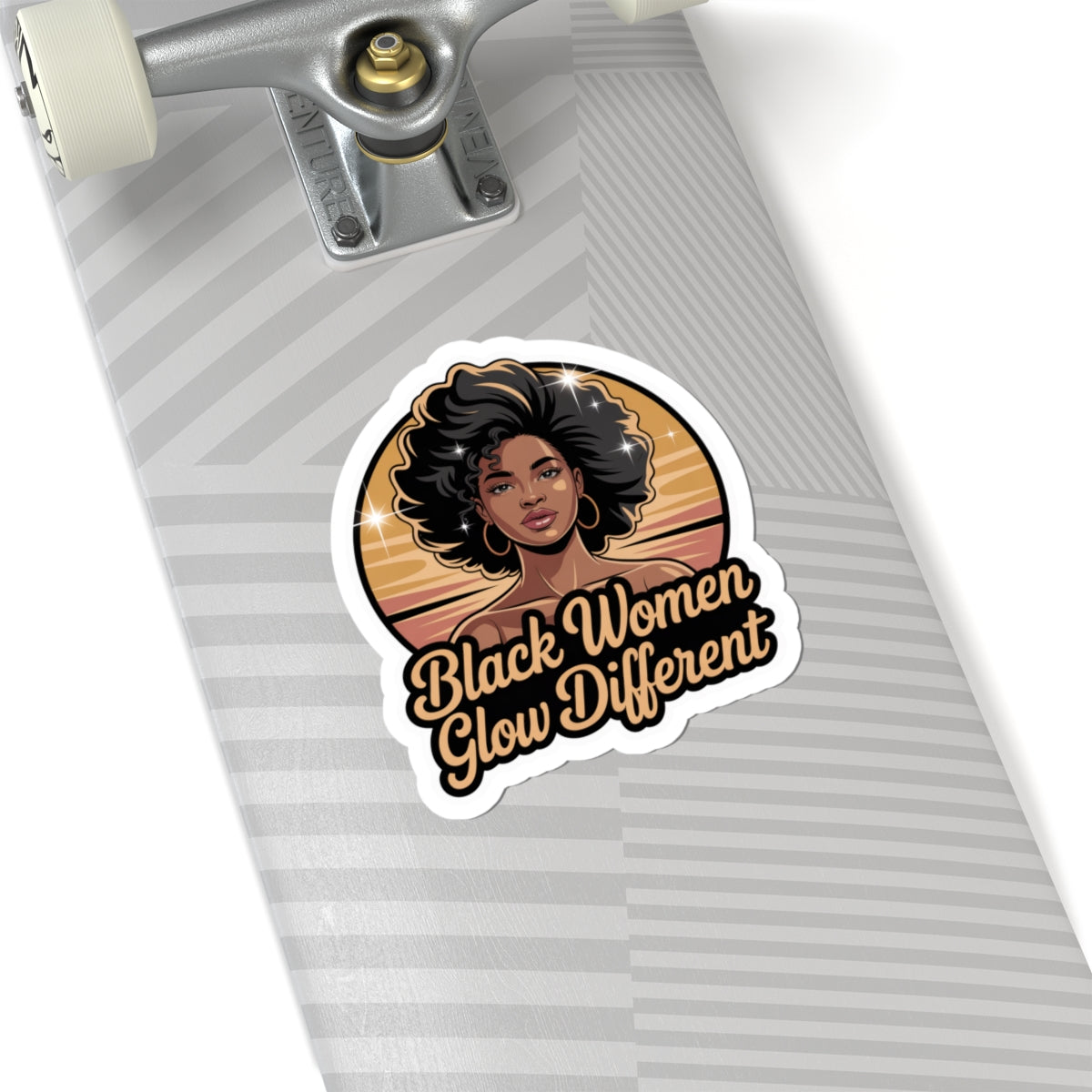 Empowering Kiss-Cut Stickers - Celebrate Black Beauty, Inspirational Decor, Laptop Stickers, Gift for Her