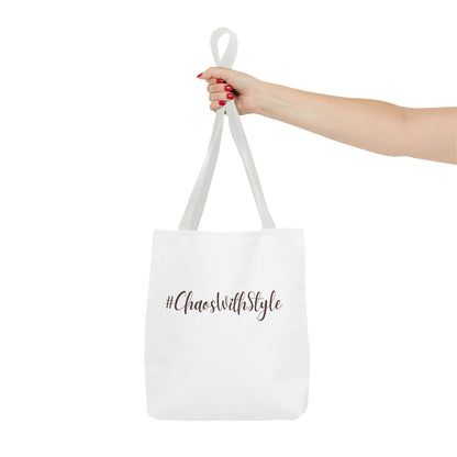#ChaosWithStyle Tote Bag - Trendy Reusable Fashion Bag for Everyday Use