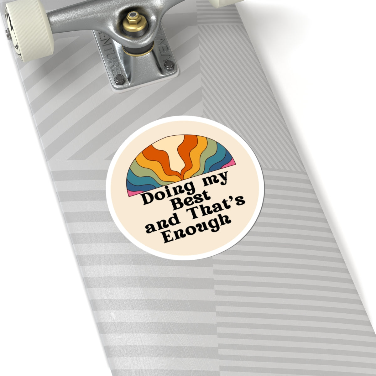 Doing My Best and That’s Enough" Circle Sticker – Give Yourself Credit
