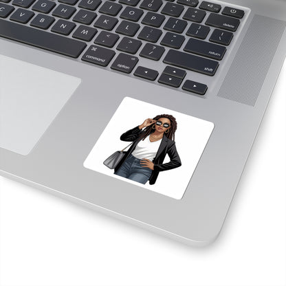 Boss Lady Kiss-Cut Stickers – Empowering Décor for Laptops, Notebooks, and Gifts