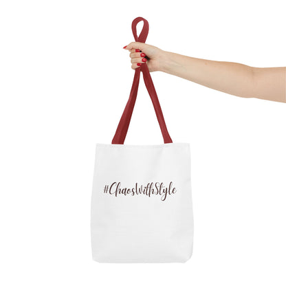 #ChaosWithStyle Tote Bag - Trendy Reusable Fashion Bag for Everyday Use