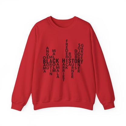 Black History Month Puzzle Art Crewneck Sweatshirt