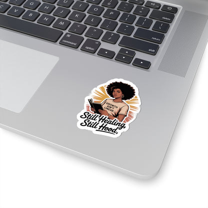 Inspirational Kiss-Cut Stickers, Motivational Laptop Stickers, Growth Ain't Linear Vinyl Decals, Empowering Art Stickers, Self-Healing Gifts