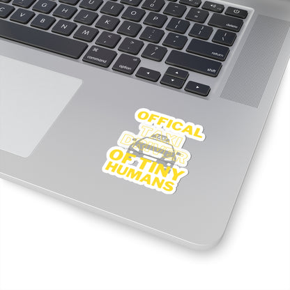 Official Taxi Driver of Tiny Humans Sticker - Fun Parent Humor