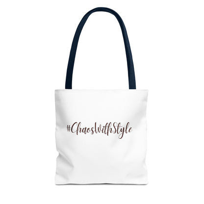 #ChaosWithStyle Tote Bag - Trendy Reusable Fashion Bag for Everyday Use