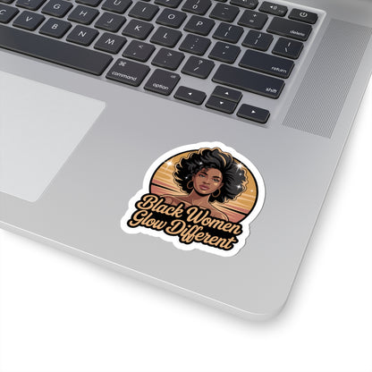 Empowering Kiss-Cut Stickers - Celebrate Black Beauty, Inspirational Decor, Laptop Stickers, Gift for Her
