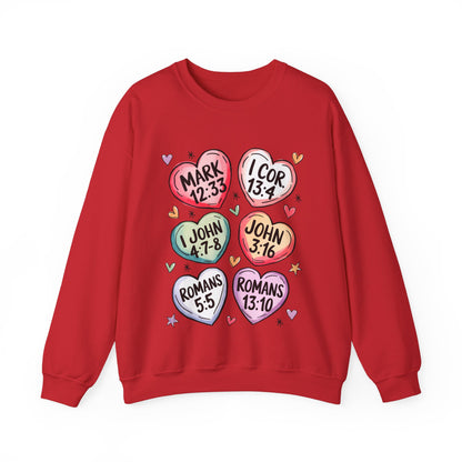 Christian Valentine's Hearts Sweatshirt