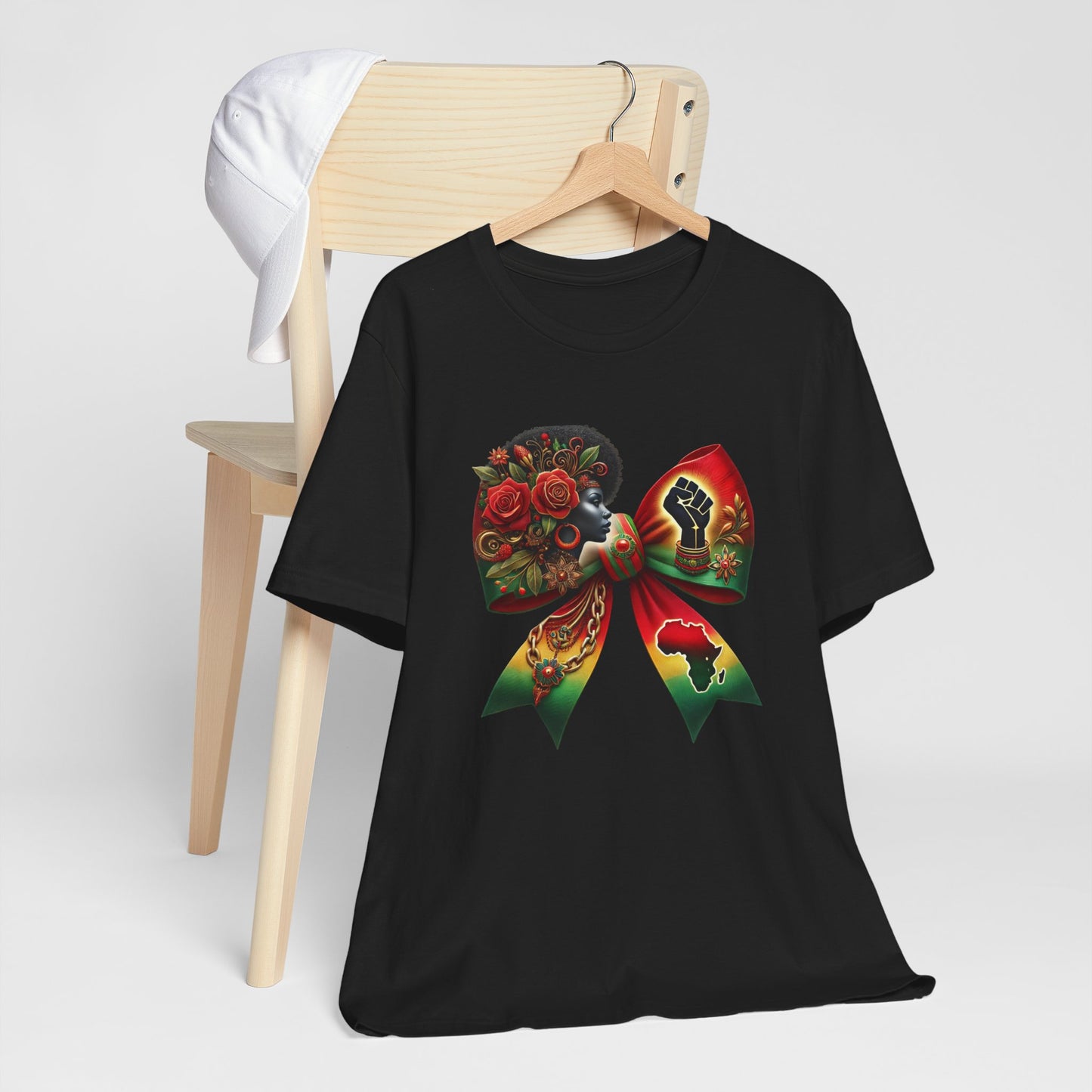 Jersey Short Sleeve Tee Black History Month Coquette Bow