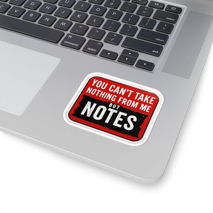 Playful Note-Taking Kiss-Cut Stickers, Laptop Decor, Office Supplies, Student Gifts, Back-to-School Accessories
