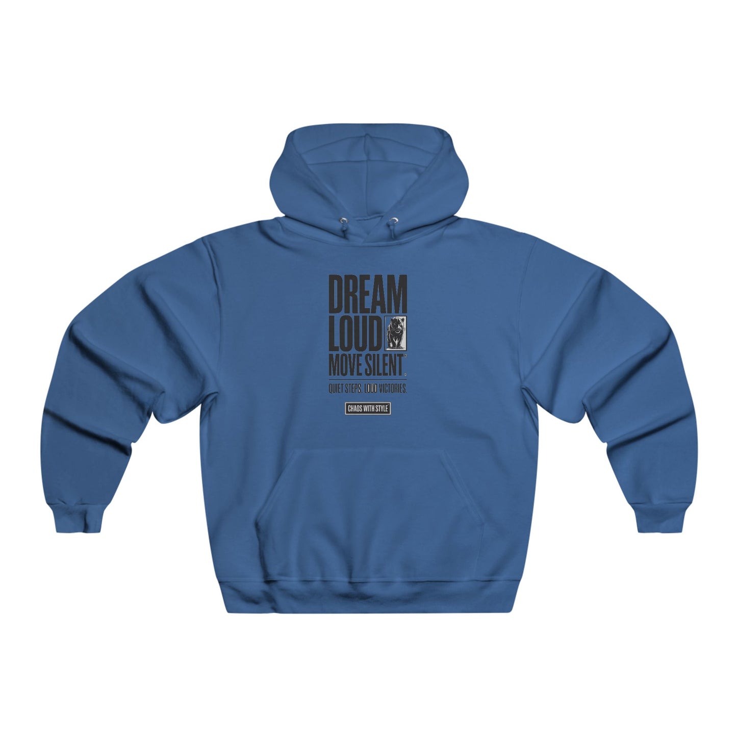 Dream Loud Move Silent Hoodie - Comfortable Men's Sweatshirt for Inspiration & Motivation