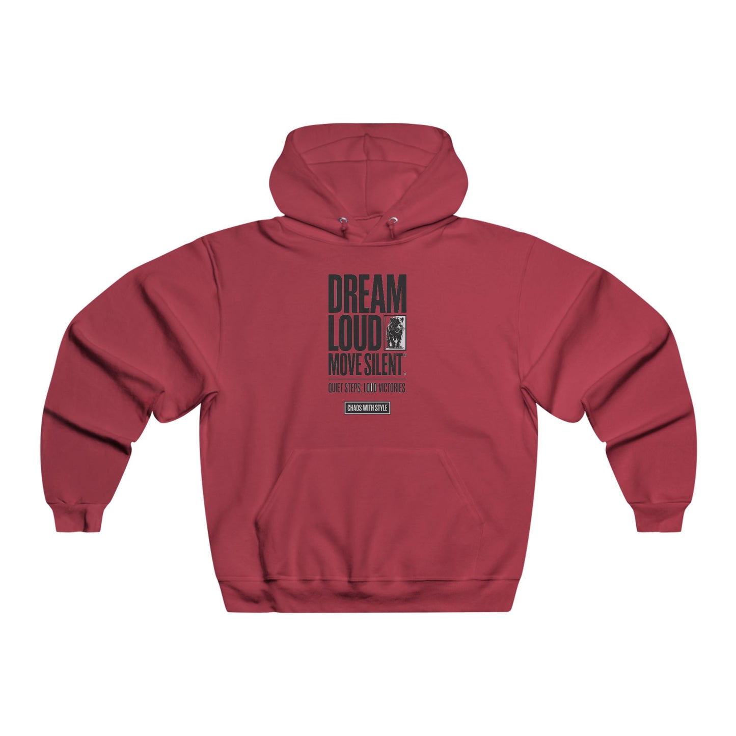 Dream Loud Move Silent Hoodie - Comfortable Men's Sweatshirt for Inspiration & Motivation