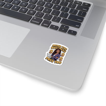 Mind the Business Kiss-Cut Stickers | Motivational Laptop Decal, Businesswoman Sticker, Office Decor, Entrepreneur Gift, Inspirational [...]
