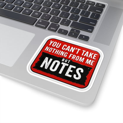 Playful Note-Taking Kiss-Cut Stickers, Laptop Decor, Office Supplies, Student Gifts, Back-to-School Accessories