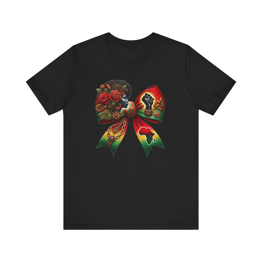 Jersey Short Sleeve Tee Black History Month Coquette Bow