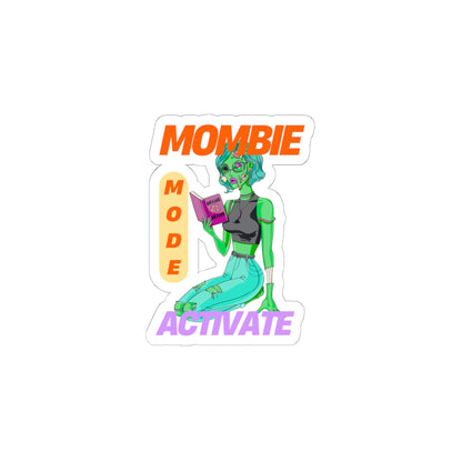 Mombie Mode Kiss-Cut Stickers | Fun Dorm Decor & Gifts for Moms